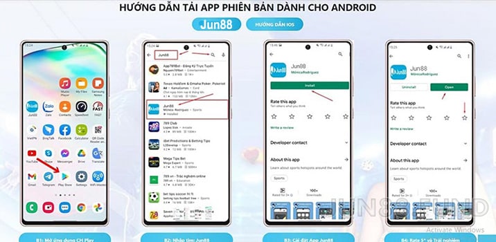 Tải app Jun88 cho điện thoại Android