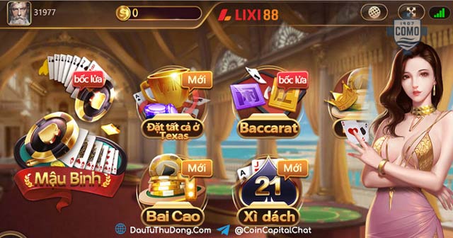Nhiều game cá cược đặc sắc tại Lixi88
